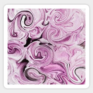 Swirls- Pink Rose Sticker